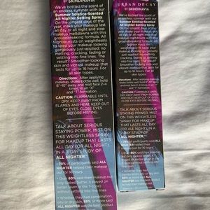 Urban Decay Makeup - 2 New Urban Decay All Nighter Setting Spray Urban Decay Makeup - 2 New Urban Decay All Nighter Setting Spray